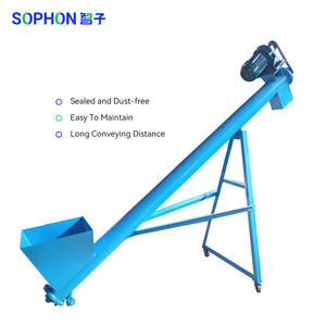 SOPHON bubuk kimia miring vertikal sistem konveyor sekrup transportasi butiran plastik kapasitas tinggi pengumpan Spiral <span class=keywords><strong>Hopper</strong></span> - Product Image 3