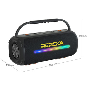 Reroka RGB Đầy Màu Sắc Ánh Sáng <span class=keywords><strong>Stereo</strong></span> <span class=keywords><strong>Woofer</strong></span> Super Bass Chuyên Nghiệp Soundbox Loa Với Xử Lý - Product Image 5