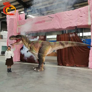 Custom professional high quality rubber walking trex dinosaur costume suit