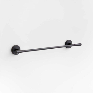 Porte-serviettes mural noir mat moderne, support à serviettes multi-niveaux pour salle de bain, organisateur de serviettes en métal pour la maison, l'hôtel et le spa - Product Image 6