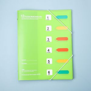А4 бумажный мешок для хранения многослойный прозрачный pp Вставить информационный буклет папка для классификации студентов - Product Image 2