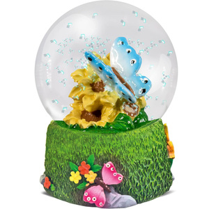 Elephant Water Globe Snow Globe decorazione animale con figurine di elefante Glitter globo di vetro con resina regali di elefante - Product Image 6