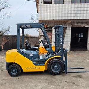 Used Komatsu FD25 2.5 Ton Diesel Forklift Truck with for Engine Hydraulic <b>Side</b> Shifter Solid Tires-in Stock - Product Image 6