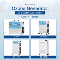 Générateur d'ozone industriel à débit réglable de 2 à 60 g/h pour l'élevage de poissons, équipement de traitement de l'eau