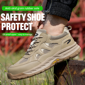 Zapatos de Seguridad para Hombre, Ligeros, Anti-Impactos, Anti-Pinchazos, con Puntera de Acero, para Trabajo, Verano - Product Image 1