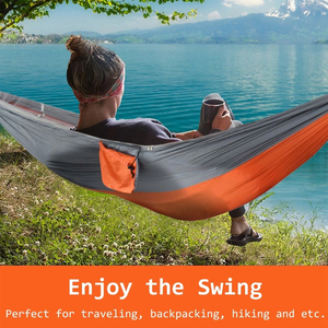 <span class=keywords><strong>Hamac</strong></span> en nylon parachute 70D <span class=keywords><strong>ultra</strong></span> léger, <span class=keywords><strong>moustiquaire</strong></span>, confortable, pour la plage, le randonnée, les balançoires de patio, le camping en plein air - Product Image 3
