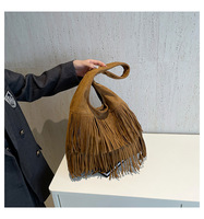 Sac à main en similicuir à franges pour femmes, nouveau sac à bandoulière tendance, sacs à franges personnalisés, sacs fourre-tout pour femmes