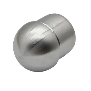 steel stair cap handrail tube round stainless steel 2205 handrail pipe dome end caps