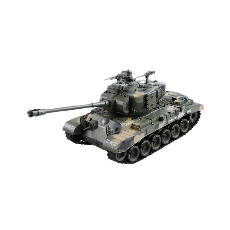 1/18アメリカンM26大型タンクRCタンク戦闘用軍用リモコン玩具