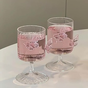 Hecho a mano moderno 3D mariposa decorada copa de vidrio de borosilicato banquete <span class=keywords><strong>vino</strong></span> tinto para copa de champán hecho a mano 3D mariposa - Product Image 5