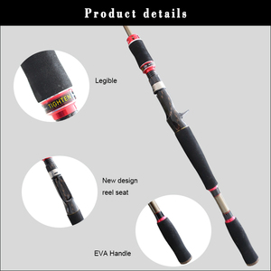 คันเบ็ดตกปลาคาร์บอนไฟเบอร์แบบปรับแต่งได้ ขนาด 1.8ม.-2.7ม. พร้อมด้ามจับ EVA สำหรับตกปลาแบส ปลาเทราต์ ปลาแซลมอน และตกปลาทะ<span class=keywords><strong>เล</strong></span>ในแม่น้ำ - Product Image 2