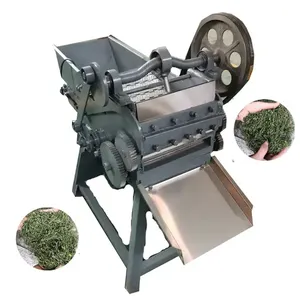 Mesin pencacah daun teh Herbal, mesin pencacah rumput laut, mesin pengiris akar Licorice, mesin pencacah daun