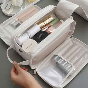 Custom Medium Capacity PU Leather Fashion Cartoon Travel Makeup Bag Sample Waterproof Storage with Zipper Closure - Product Image 5