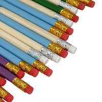 Crayons personnalisés en gros, mini-crayons en bois avec gomme, crayons de golf de 4 pouces, crayons courts HB 2B, cadeaux publicitaires promotionnels