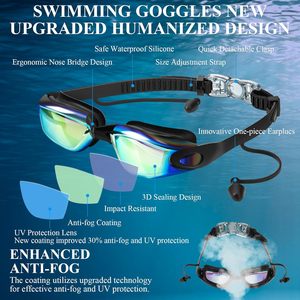 Ensemble <span class=keywords><strong>de</strong></span> <span class=keywords><strong>lunettes</strong></span> <span class=keywords><strong>de</strong></span> <span class=keywords><strong>natation</strong></span> pour fabricants, <span class=keywords><strong>lunettes</strong></span> <span class=keywords><strong>de</strong></span> <span class=keywords><strong>natation</strong></span> <span class=keywords><strong>de</strong></span> compétition avec protection des oreilles, bouchons d'oreilles et pince-nez - Product Image 4