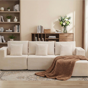 Sofá Seccional Modular en Forma de L, Envasado al Vacío, Sofá Convertible con Portavasos, Esponja de Alta Resiliencia para Sala de Estar - Product Image 1