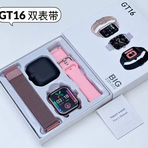 Montre connectée GT16 tendance et abordable avec double <span class=keywords><strong>bracelet</strong></span>, Montre connectée GTS4, <span class=keywords><strong>Bracelet</strong></span> sport multifonctionnel - Product Image 5