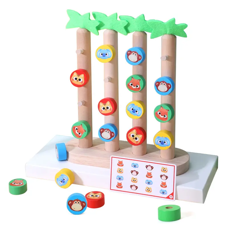 Good price of baby education toy wooden animals toy animals climbing toy