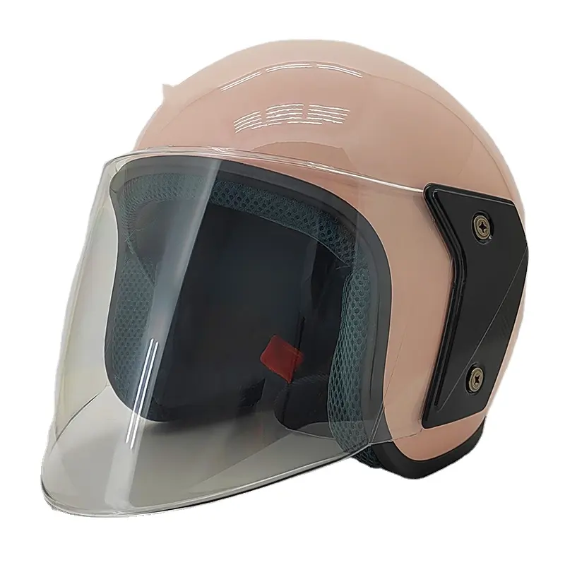 Оптовая продажа дешевый регулируемый Розовый Abs уникальный классический мотоциклетный шлем