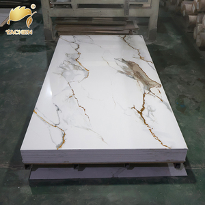 Lámina de Mármol UV Impermeable a <span class=keywords><strong>Precio</strong></span> de Fábrica, Lámina de Mármol UV Resistente al Desgaste, Paneles de Pared de PVC para Decoración de Paredes del Hogar - Product Image 3