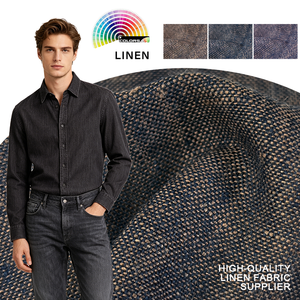 Tela de <span class=keywords><strong>Lino</strong></span> Natural 100% Orgánico de Alta Calidad para <span class=keywords><strong>Ropa</strong></span>, Tela Lisa de <span class=keywords><strong>Lino</strong></span> 100% para <span class=keywords><strong>Ropa</strong></span>, Venta al por Mayor, 155GSM - Product Image 1