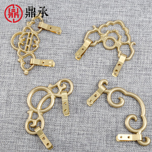 Crochets muraux en laiton style chinois Dingcheng, support doré chaud pour plaques, cadres photo, crochets pour tableaux, décoration d'entrée T1703 T1704 - Product Image 3