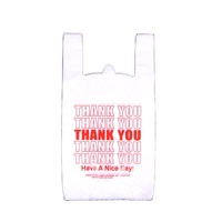 Sacs en plastique HDPE de qualité alimentaire personnalisés, écologiques, type T-shirt, les plus vendus, sacs de remerciement