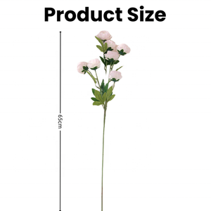Flores Artificiales de Alta Calidad, 7 Cabezas, Peonías Blancas de Seda para Decoración de Bodas, Fiestas y Centros de Mesa - Product Image 2