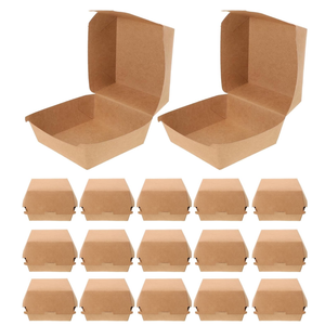 Premium Recyclable Customizable Kraft Paper Rigid Cases Magnetic Closure for Burger Fast Food <b>Packaging</b> - Product Image 5
