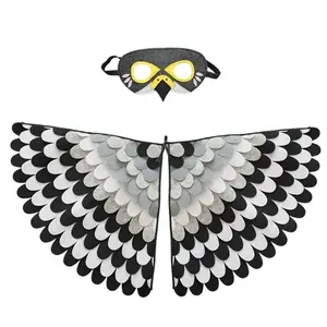 카니발 코스프레 의상 키즈 새 의상 날개 앵무새 망토 할로윈 어린이 새 날개 원피스