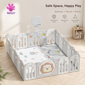 Grand parc de jeu pour bébé, clôture de sécurité intérieure pliable pour tout-petits, aire de jeux en plastique pour enfants, centre d'activités pour la maison - Product Image 1