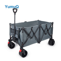 YumuQ plage Camping utilitaire Wagon chariot chariot Wagon poussette décrochage pour vendeur de rue bébé transporter pliable chariot pliant