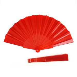 Éventail pliable en plastique personnalisé en gros, avec logo imprimé, cadeau promotionnel d'entreprise - Product Image 2