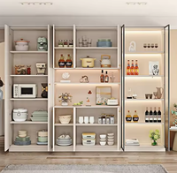 Buffet moderne minimaliste personnalisable en bois massif écologique, armoire de rangement multifonctionnelle pour la maison et l'hôtel