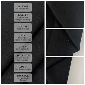 Phương thức tre Cotton spandex hai lớp vải 4-cách căng & kháng khuẩn Yoga/thể thao gymwear Vật liệu OEKO-TEX chứng nhận - Product Image 3