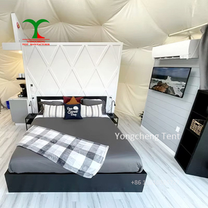 Kit de tente dôme géodésique pour le glamping avec maison préfabriquée pour hôtel de luxe à vendre avec <span class=keywords><strong>sauna</strong></span> haut de gamme - Product Image 2