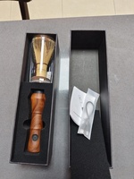 Ensemble fouet à matcha en bambou japonais écologique avec logo personnalisé et manche en bois électrique pour cérémonie du thé et café
