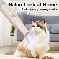 Aspirateur multifonctionnel pour le toilettage des chats, retient les poils dans une chambre scellée, pour salon et usage domestique, logo personnalisé disponible
