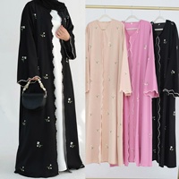 Vêtements islamiques Sharut, Turquie, Eid Ramadan, kimono modeste, robe abaya pour femmes musulmanes, broderie florale, Nida, Dubaï
