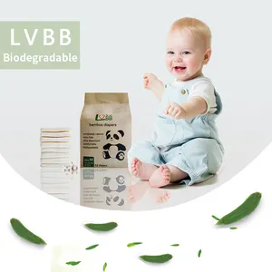 Couches-culottes biodégradables unisexes, en bambou biologique, jetables, pour bébé, grade A, premier choix, pièces