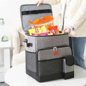 30L Grote Capaciteit Rollende <span class=keywords><strong>Trolley</strong></span> Geïsoleerde <span class=keywords><strong>Cooler</strong></span> Outdoor Picknick Zak Auto Gebruik Met Wielen Thermische Ijs Outdoor Voedsel 38x33x28cm