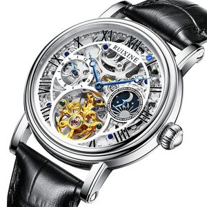 2024 reloj mecánico automático hueco de cristal de acero inoxidable para hombre de marca de lujo 40mm 30bar resistente al agua logotipo OEM personalizado R7318 - Product Image 2
