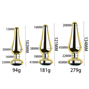 Dongkai giocattolo sessuale per adulti in metallo enorme spina anale xxl 2024 nuovo in acciaio indossabile gioiello anale Plug per uomini donne masturbazione S/M/L Set - Product Image 6