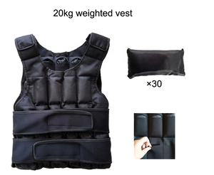 KWO <span class=keywords><strong>ejercicio</strong></span> gimnasio caminar correr entrenamiento personalizado gran pérdida Negro hombres mujeres ropa de cuerpo desgaste 10Kg 20Kg <span class=keywords><strong>chaleco</strong></span> ajustable pesos - Product Image 6