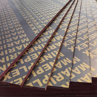 Contrachapado de Álamo Recubierto con Film, 18mm 4x8, Tableros Laminados Marinos para Encofrado, Tablero de Construcción Fenólico
