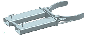 Accesorio Elevador para Montacargas de Tambor Doble, Abrazadera Manual con Capacidad de 1000 kg para el Manejo Simultáneo de Dos Tambores - Product Image 2