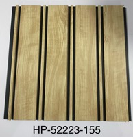 Paneles Acústicos de PVC Impermeables con Base Negra Moderna, Precio de Fábrica, para Baño y Oficina en Casa