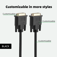 Cable DVI DVI-D Dual Link 24+1 Macho a Macho de Alta Velocidad para Monitor de Juegos, PVC, Chapado en Oro, Clasificación IP67, para PC, DVD, Proyector