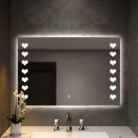 Espejo de Baño con Iluminación LED Inteligente de Diseño Moderno, Venta Directa de Fábrica, Control Táctil, Antivaho, Estilo de Montaje en Pared