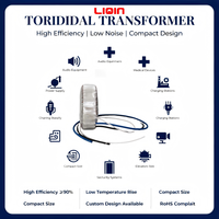 Transformateur toroïdal redresseur monophasé pour station de recharge de véhicules électriques, 220V vers 110V 48V, bobine en cuivre pour alimentation électrique